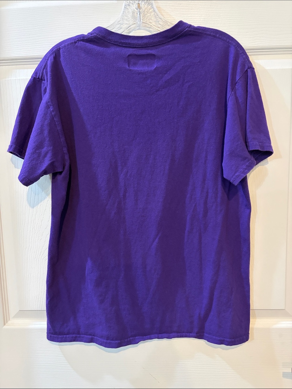 LSU Tigers Purple Short Sleeve Tee with Yellow Logo - Picture 3 of 3